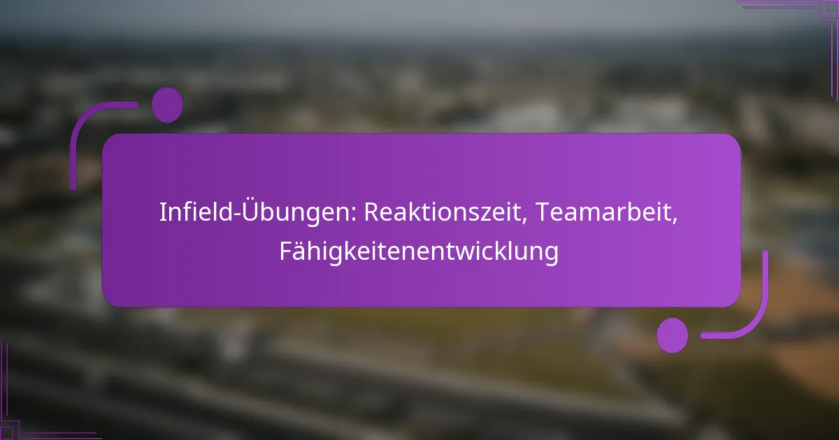 Infield-Übungen: Reaktionszeit, Teamarbeit, Fähigkeitenentwicklung